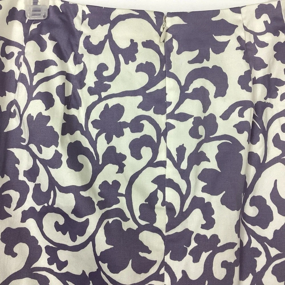 J. Crew Printed Cotton Sateen Skirt Size  4